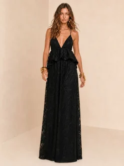 Vestido Longo Tela Sequoia Preto
