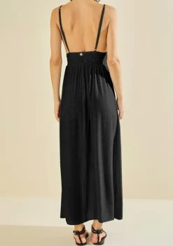 Vestido Midi Enlace Preto