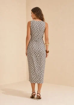 Vestido Midi Flora Preto