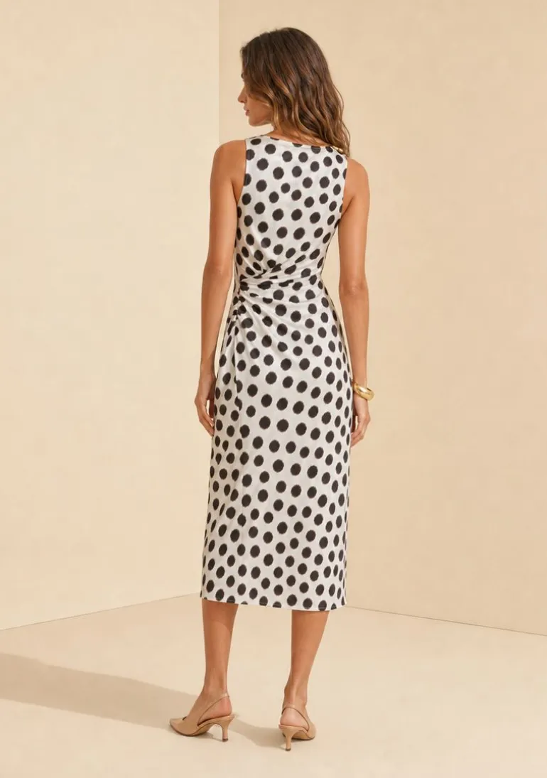 Vestido Midi Flora Preto