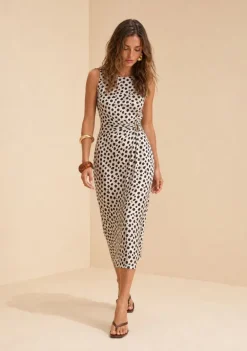 Vestido Midi Flora Preto