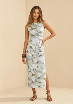 Vestido Midi Instinto Marrom