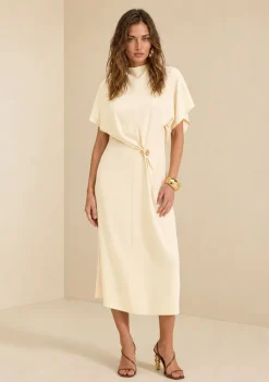 Vestido Midi Moka Bege