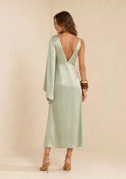 Vestido Midi Umbra Verde