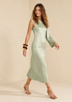 Vestido Midi Umbra Verde