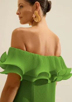 Vestido Ombro a Ombro Alba Verde