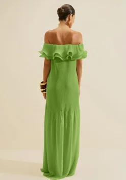 Vestido Ombro a Ombro Alba Verde