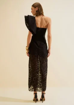 Vestido Um Ombro Só Apogeu Preto
