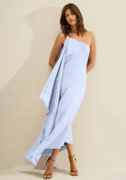 Vestido Um Ombro Só Lumina Azul
